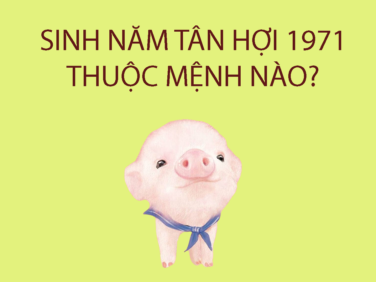 Người sinh năm 1971 thuộc mệnh gì?