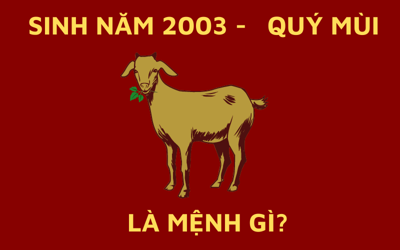 sinh năm 2003 mệnh gì