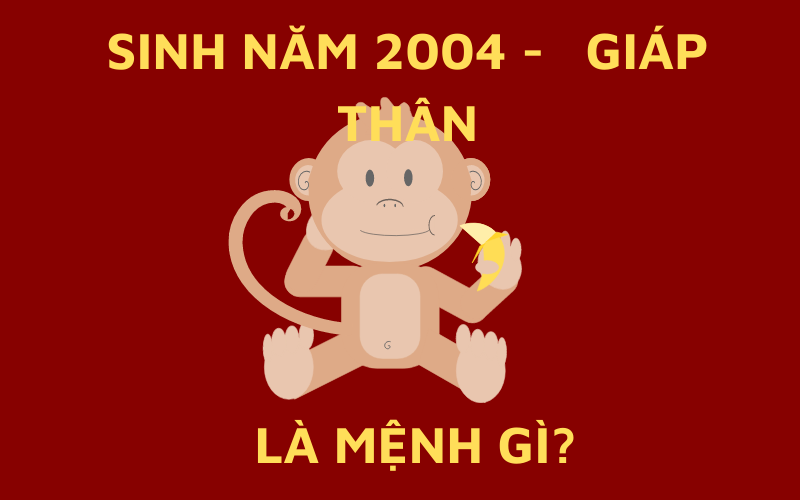 Sinh năm 2004 mệnh gì?